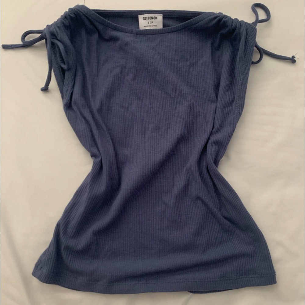 🧵 Cotton On Ruched Shoulder Tank Top